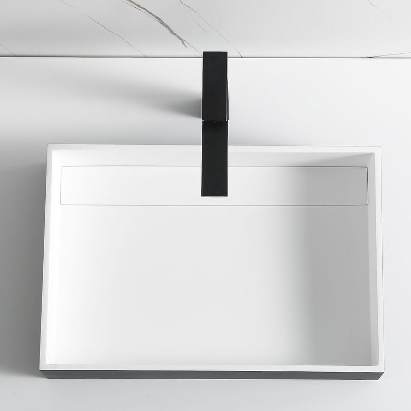 ALFI brand Black Matte 20 x 14 Solid Surface Resin Sink
