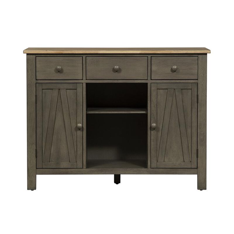 Liberty Furniture Lindsey Farm Server in Weathered image number 5