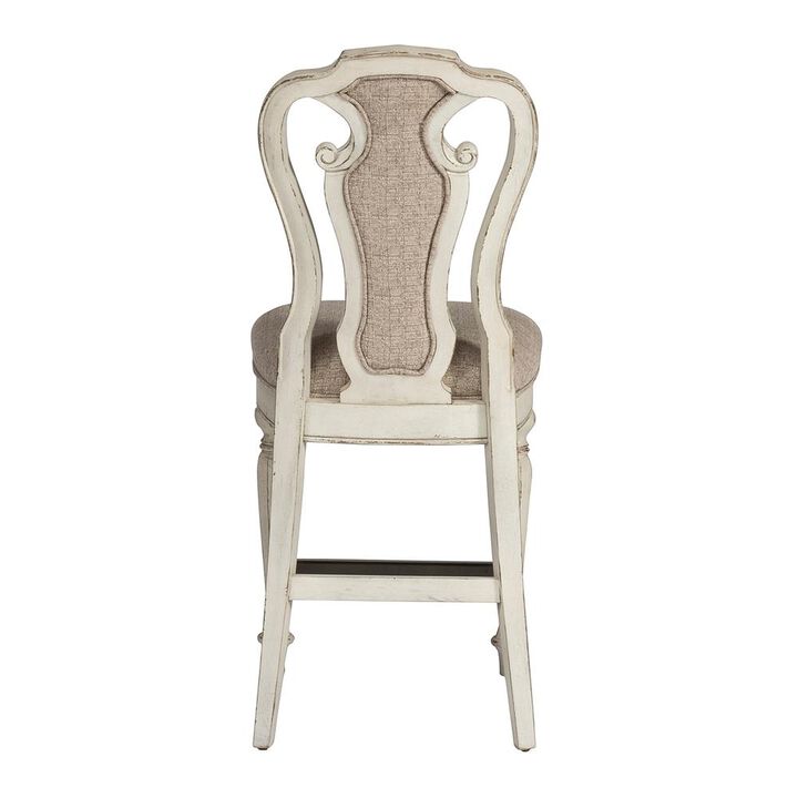 Liberty Furniture Magnolia Manor Counter Height Chair (RTA)-Set of 2 in Antique White