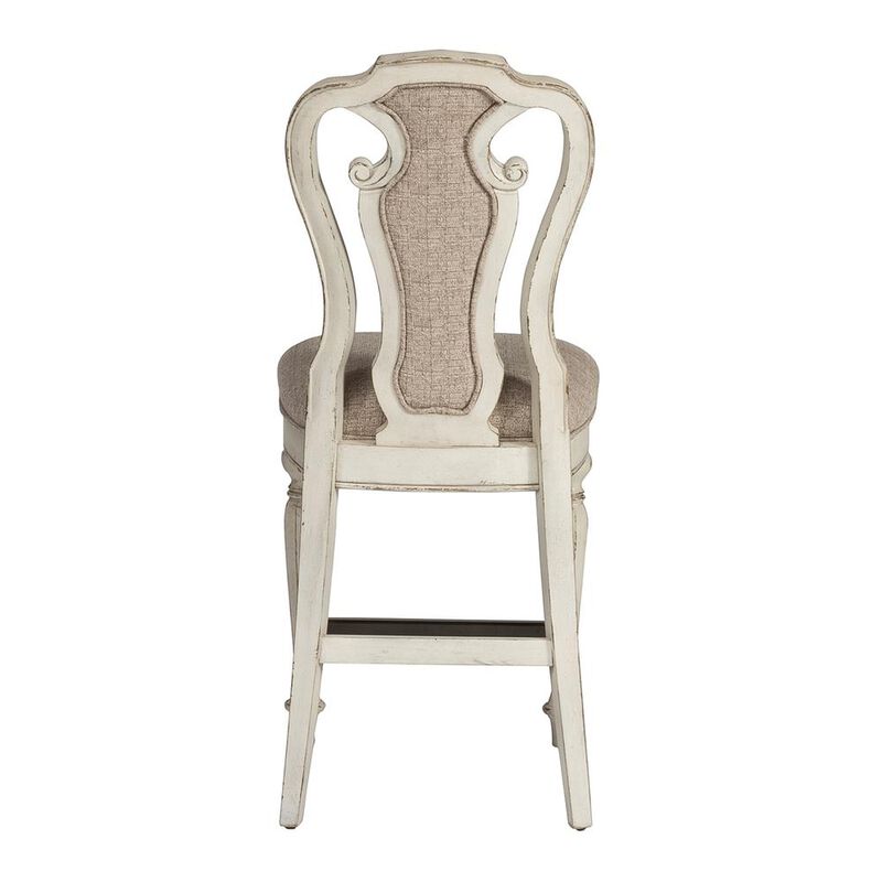 Liberty Furniture Magnolia Manor Counter Height Chair (RTA)-Set of 2 in Antique White image number 1
