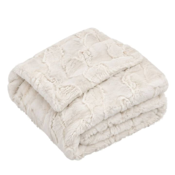 Ojai Large Faux Fur Throw Blanket