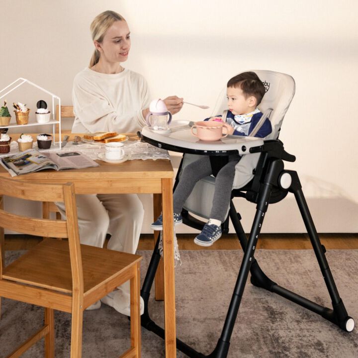 Hivvago 4-in-1 Baby High Chair with 6 Adjustable Heights