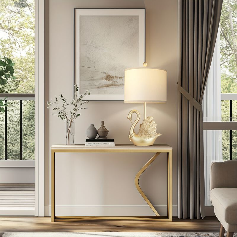 ELEMENT ACE Swan Table Lamp Set with LED Lighting image number 4