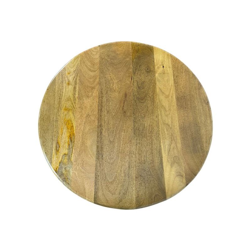 Carolina Chair & Table Marlowe 30 Cane Drum Base Coffee Table - Blonde Acacia