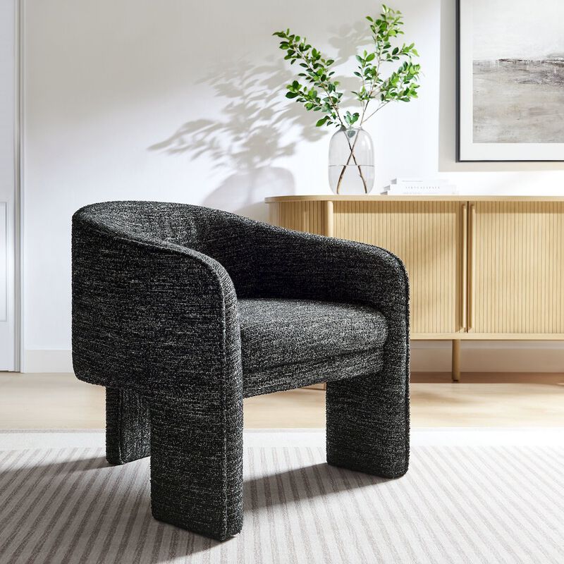 Greer Boucle Fabric Upholstered Accent Armchair image number 7