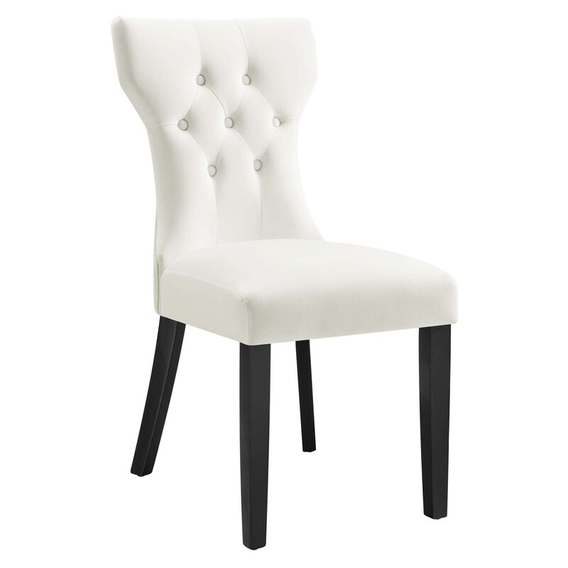 Silhouette Performance Velvet Dining Chairs - Set of 2 image number 1