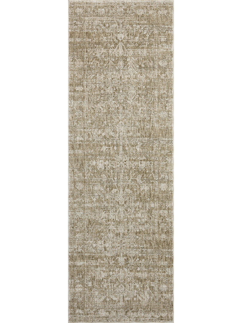 Honora Khaki/Beige 2'7" x 10'0" Runner Rug by Amber Lewis x Loloi