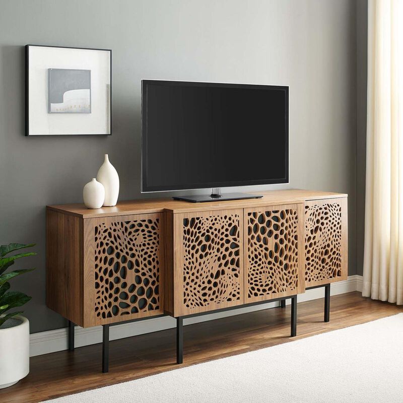 Modway Yosemite Wood Sideboard Credenza in Walnut image number 1