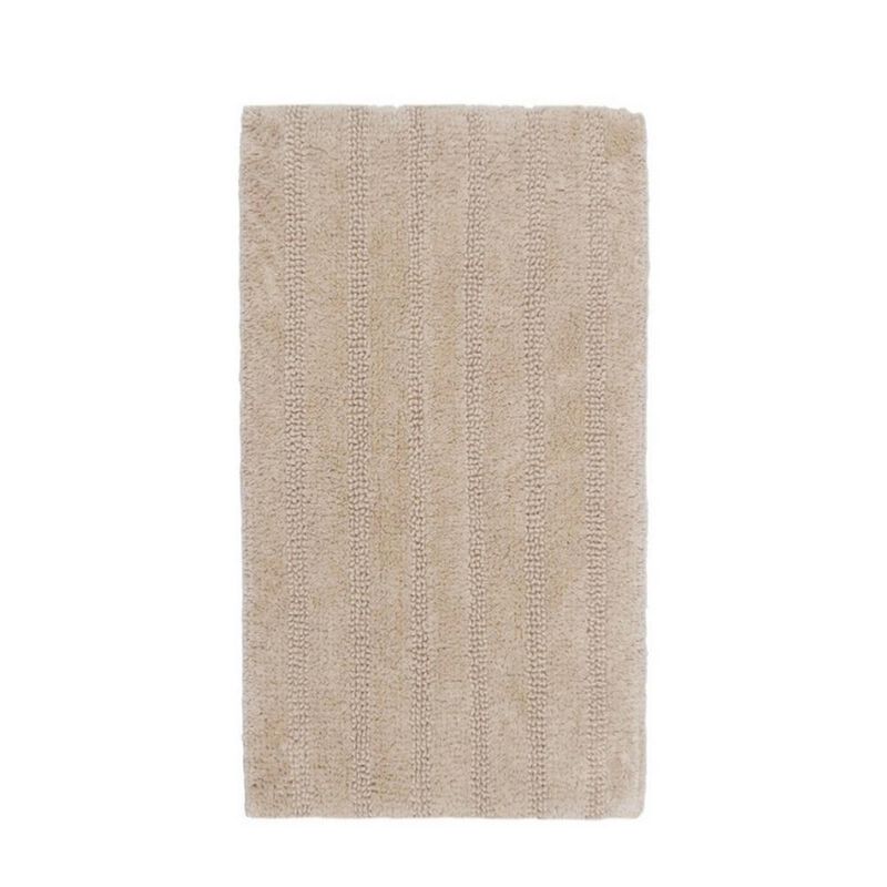 Knightsbridge Linear 220 GSF Reversible Bath Rug 24 x 40 - Silver