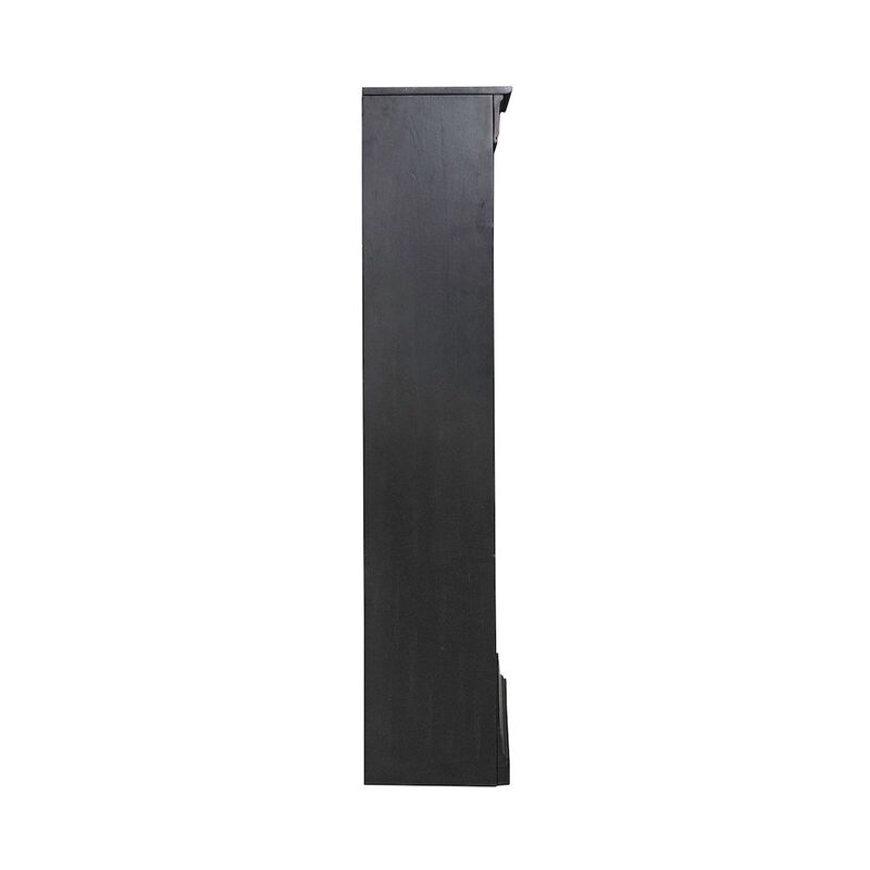 Liberty Furniture Meritage 60 Inch Bookcase for Home Office - Aged Charcoal w/ Rub Thru & Caramel image number 1