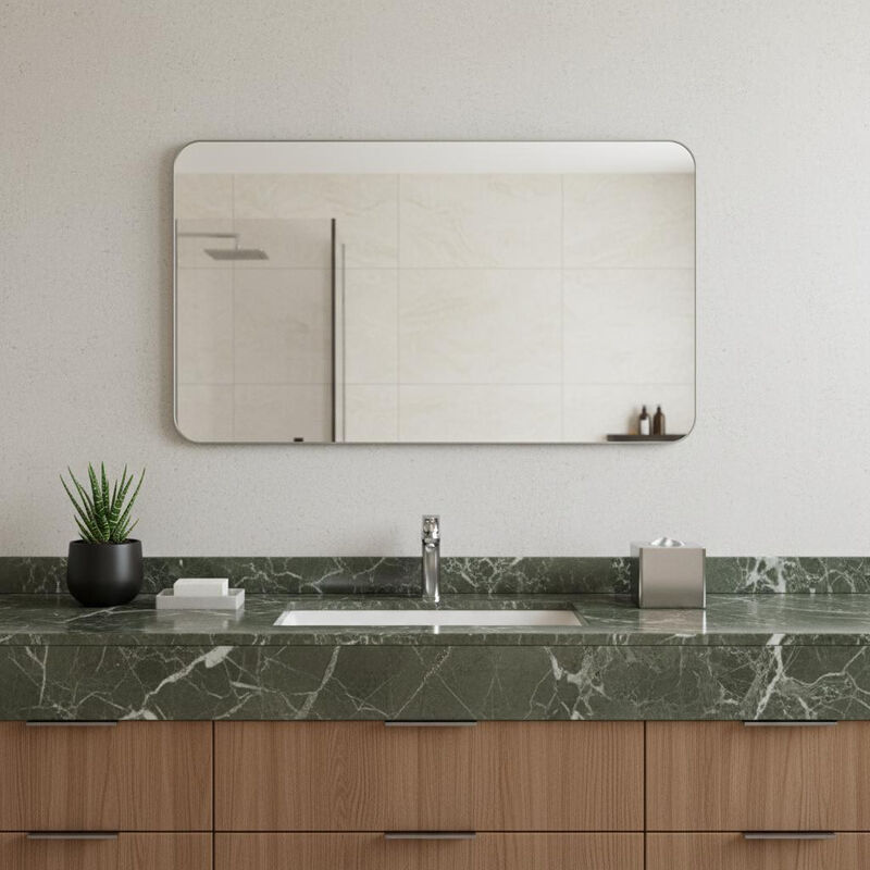 HomeRoots 30" Frameless Bathroom Vanity Mirror image number 1
