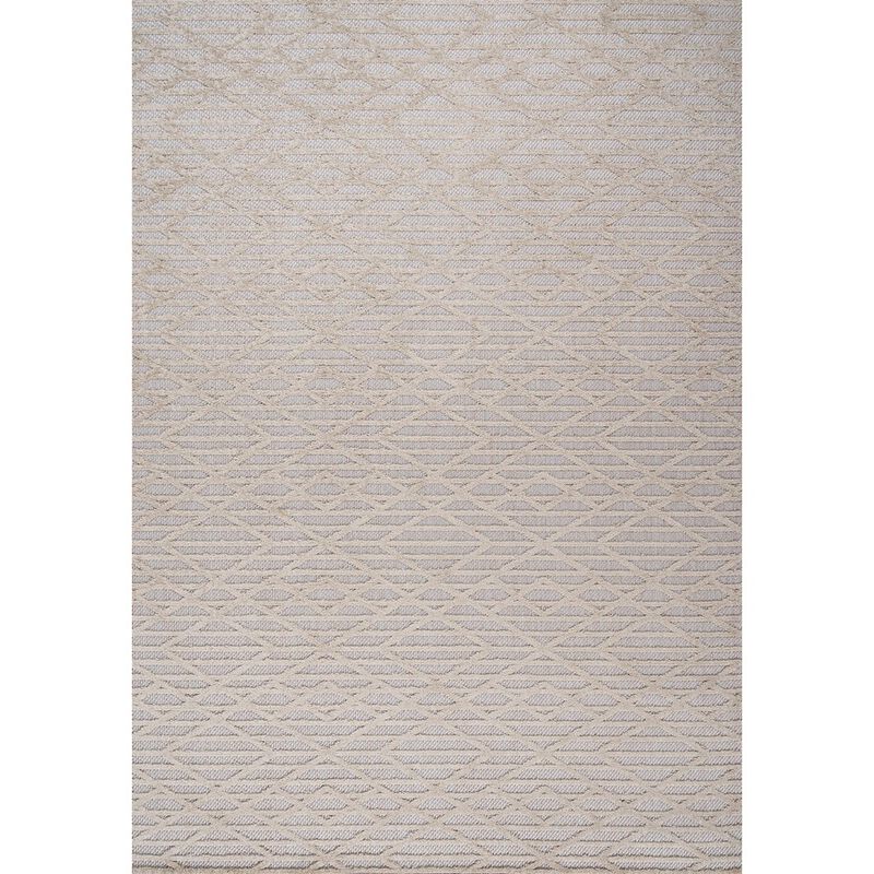 Ararat High-Low Pile Moroccan Diamond Modern Indoor/Outdoor Area Rug