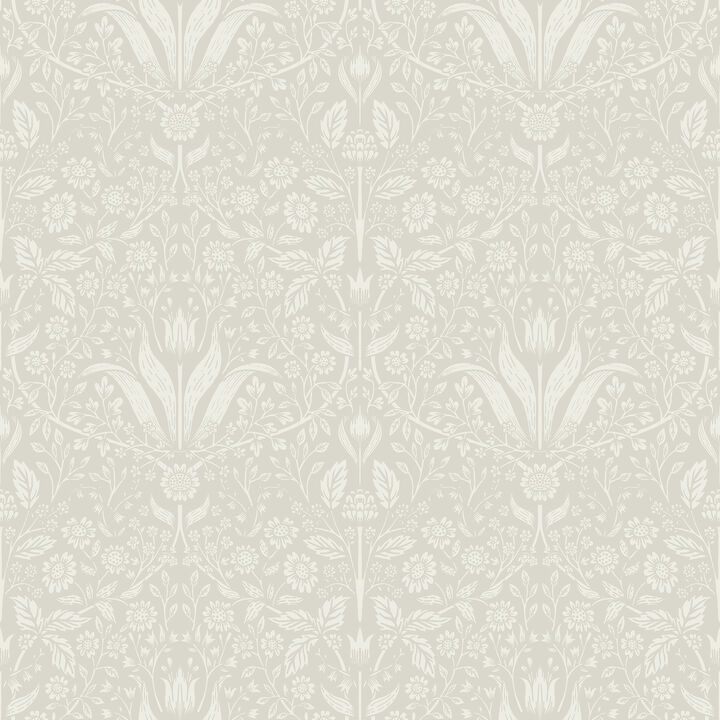 Mara Beige Tulip Ogee Wallpaper