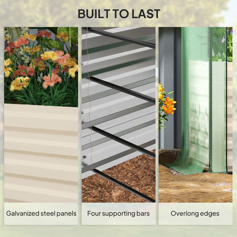 Hivvago Steel Planter Box with Shade Cloth image number 6