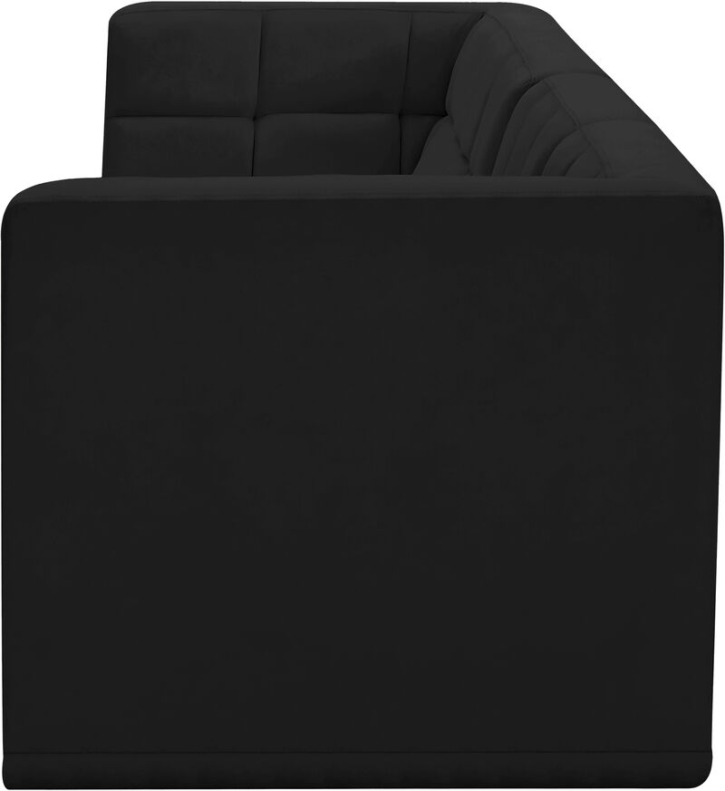 Meridian Furniture Relax Black Velvet Modular Sofa image number 6