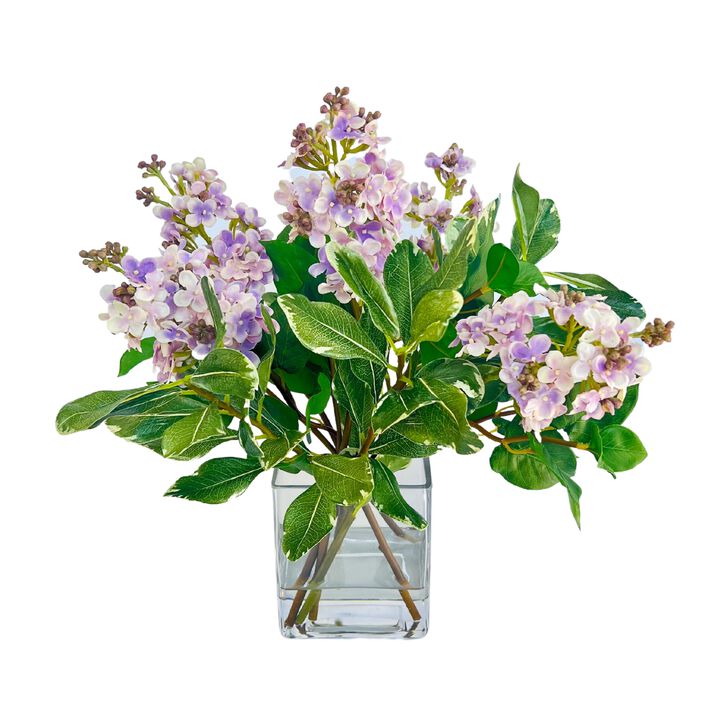 Lilac Floral Arrangement in Vase