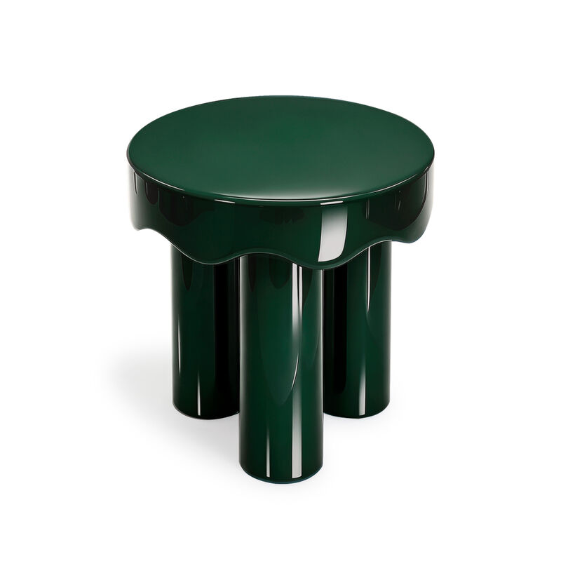 Casper Burgundy High Gloss Nesting Side Table Set image number 7