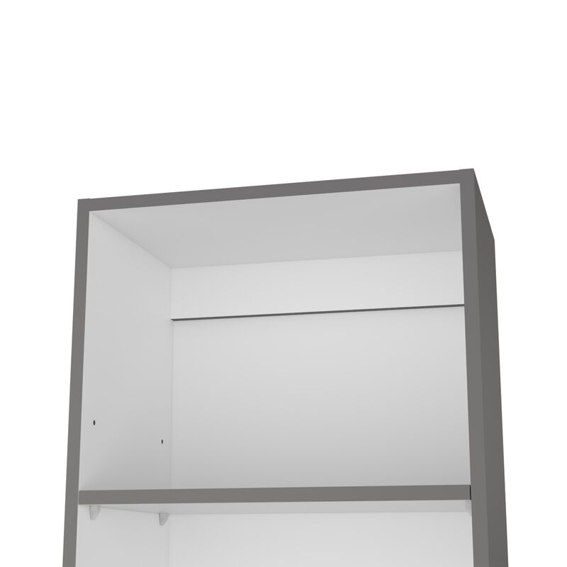 Bookcase XS Benzoni, Office, Matt Gray / White
