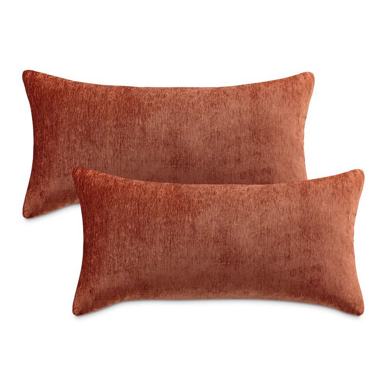Michael Amini The Smith 13x24 Oblong Chenille Pillow, Set of 2
