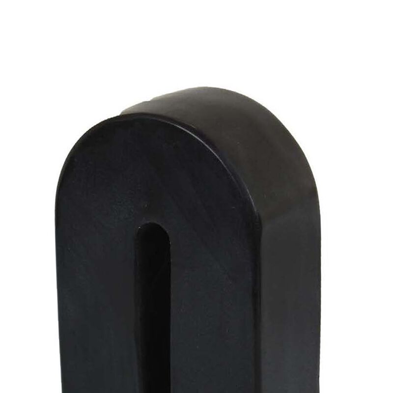 Modern Decorative Arch Sculpture in Matte Black Solid Marble, 8 Inch - Benzara