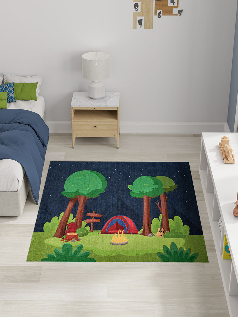 Imagination IMA13 Navy/Multicolor 5' x 7' Rug