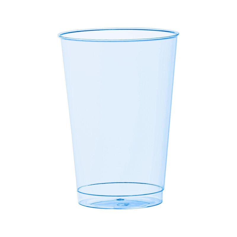 12 oz. Clear Blue Plastic Party Cups (240 Cups) image number 0