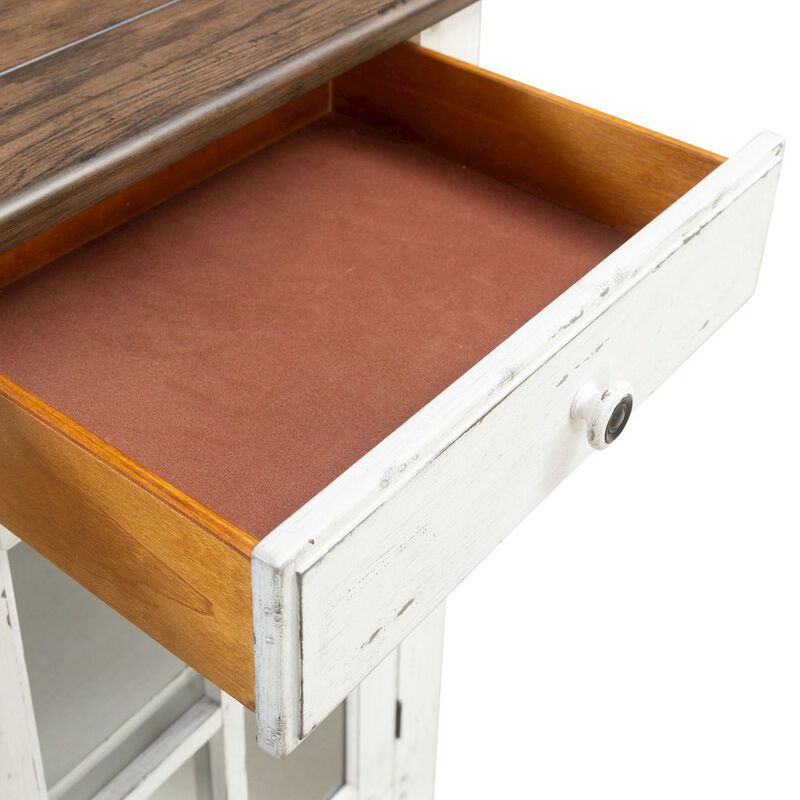 Liberty Furniture Al Fresco Server Cabinet for Dining Room - Graphite & Whitestone image number 7