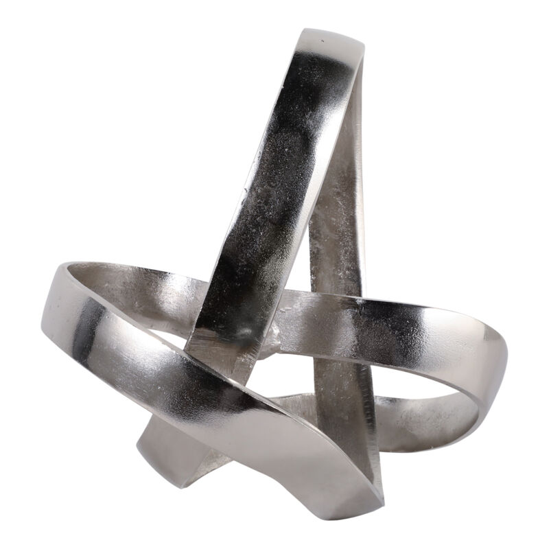 Ec 11.5" Large Metal Knot, Silver image number 4