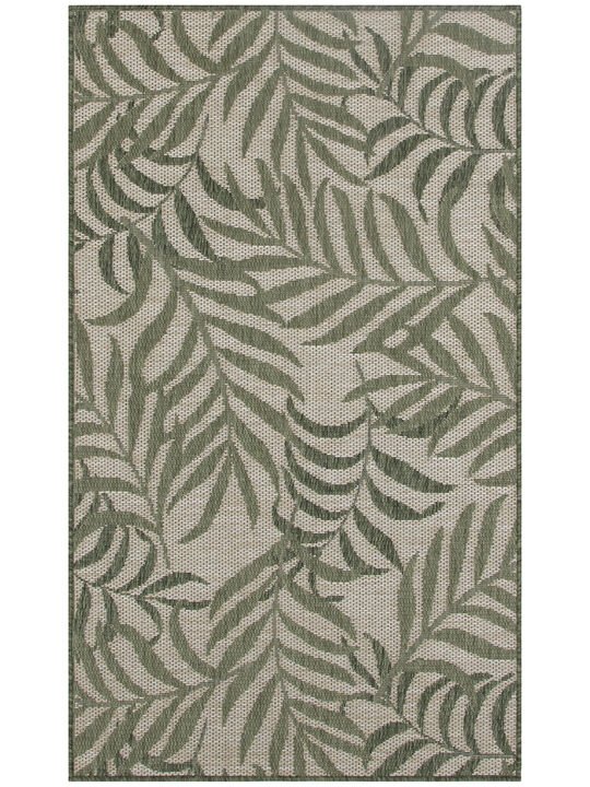 Garden Oasis GOA01 Ivory/Green 3' x 5' Rug