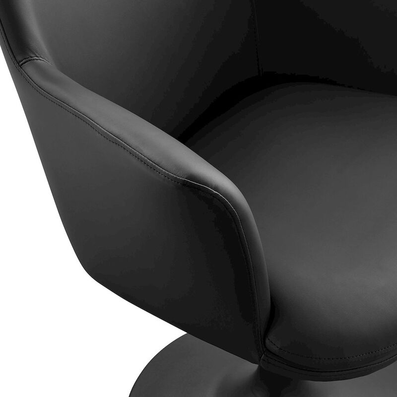 Lippa Swivel Dining Vegan Leather Armchair image number 6