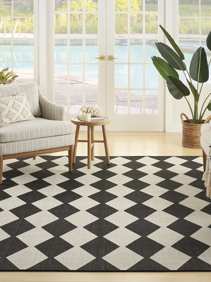 Positano POS04 Black 6' x 9' Rug