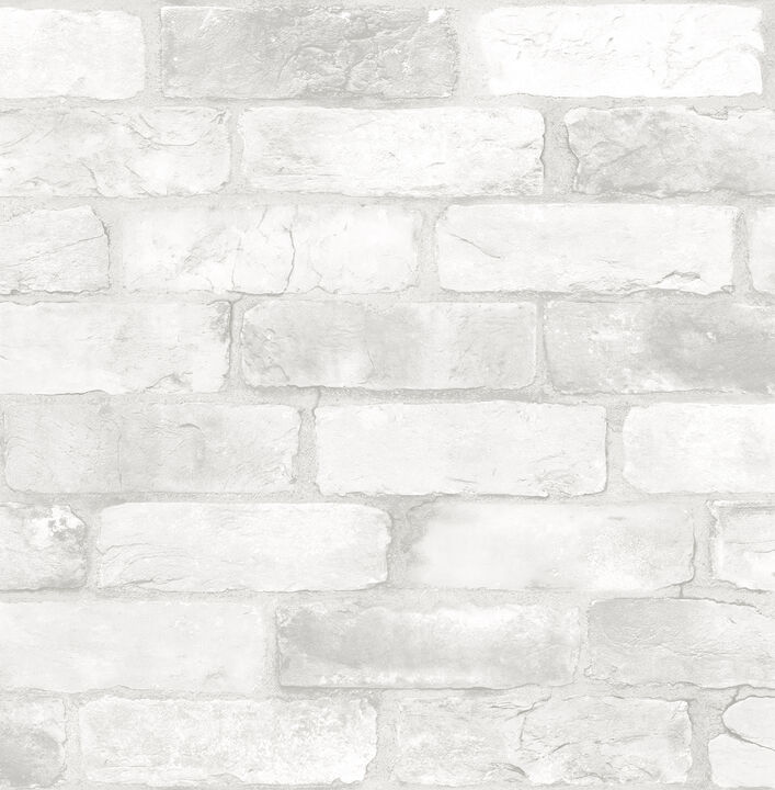 Cody Light Grey Reclaimed Bricks Wallpaper (Set of 2)