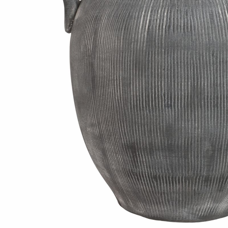 12" Weathered Jug With Handles, Black image number 4