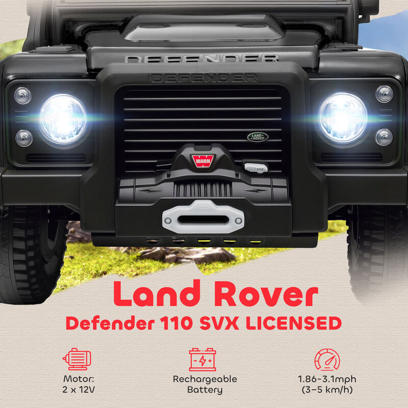 BreeBe Land Rover Licensed Electric Car for Kids with Remote Control, Dual Motors, Spring Suspension, LED Lights image number 3