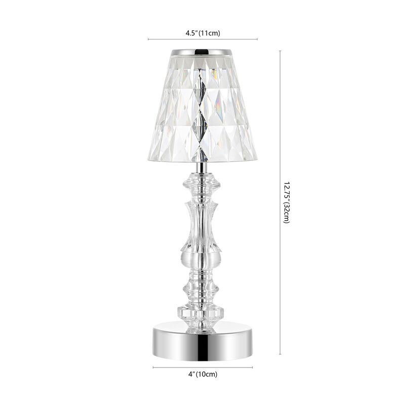 Lillian Bohemian Classic Acrylic Rechargeable Integrated Portable LED Table Lamp