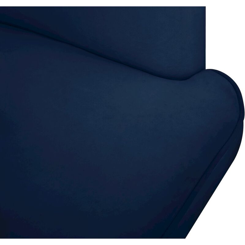 Meridian Furniture Rays Navy Velvet Accent Chair