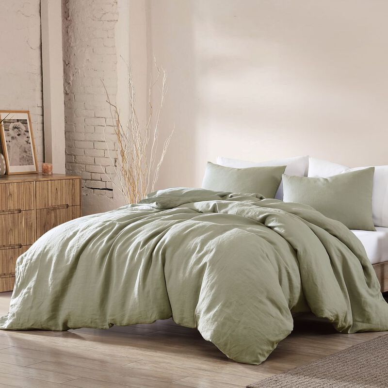 Sage Washed Linen 4 pc Queen image number 1