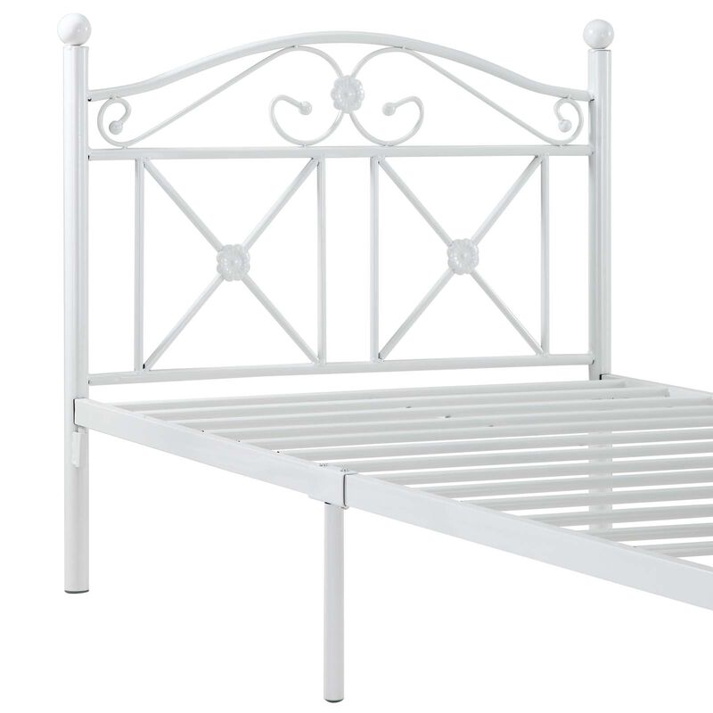 Modway - Cottage Twin Bed White image number 3