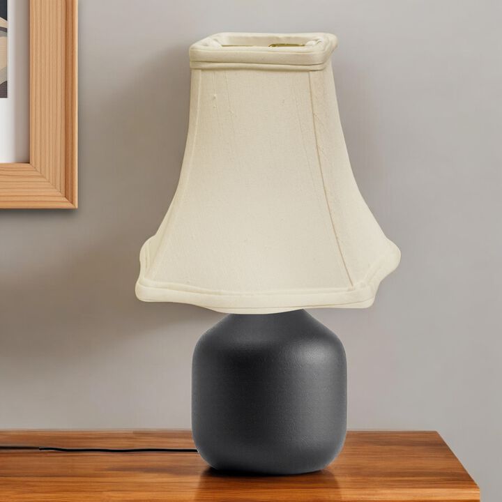 Hivvago 18" White Premium Square Monay Shantung Lampshade