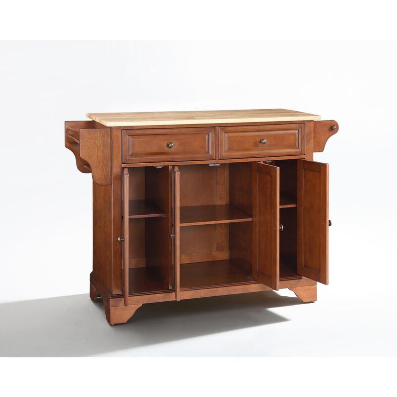 Lafayette Wood Top Full Size Kitchen Island/Cart