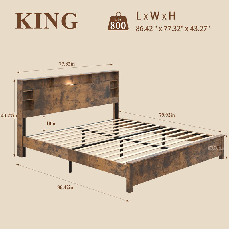 Habnor King Size Bed image number 7