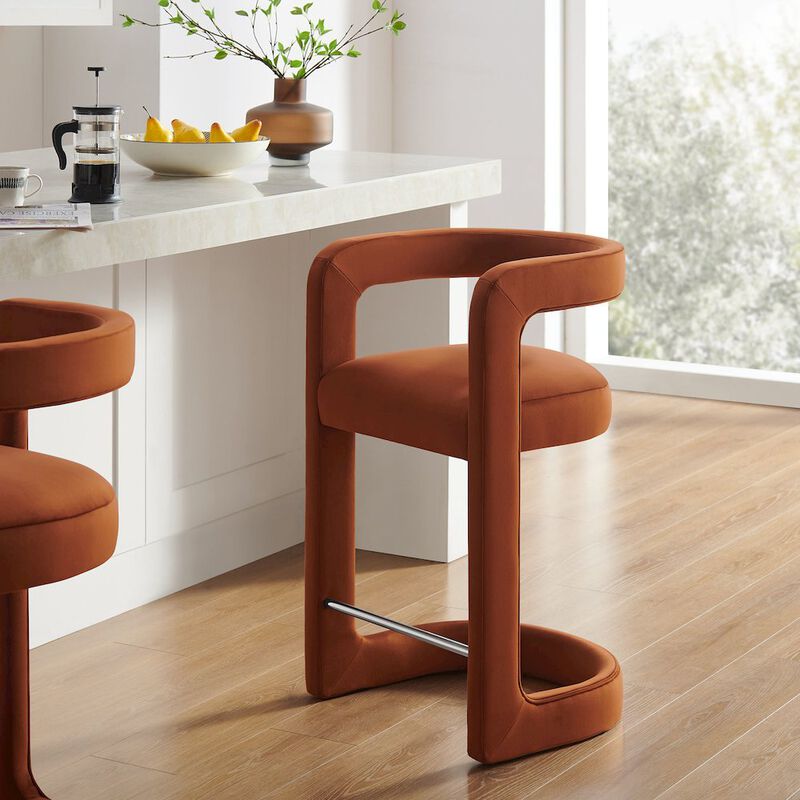Winslow Performance Velvet Counter Stool image number 7