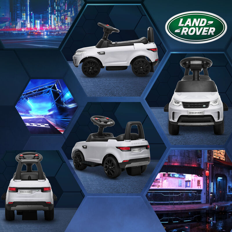 BreeBe 2 in 1 Land Rover Licensed 6V Ride on Car Sliding Car Battery Powered Electric Car w/ Headlights Music Horn image number 7