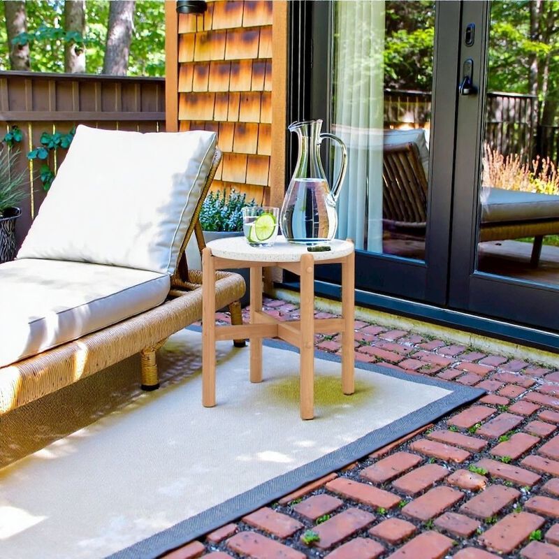 Outdoor Side Table, Small Patio Table for Outside or Porch Use image number 1