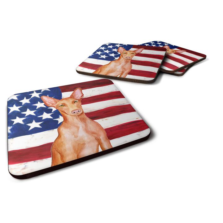 Caroline's Treasures Pharaoh Hound Patriotic Decorative coasters, Multicolor