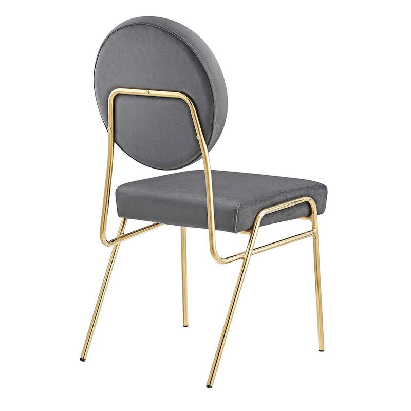 Craft Performance Velvet Dining Side Chairs Set of 2 image number 4