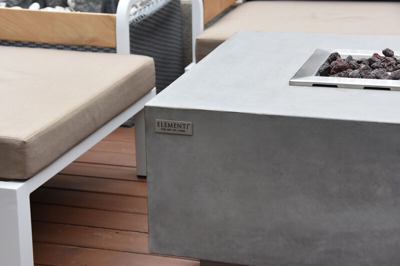 Elementi Granville Concrete Outdoor Patio Fire Pit Table image number 4