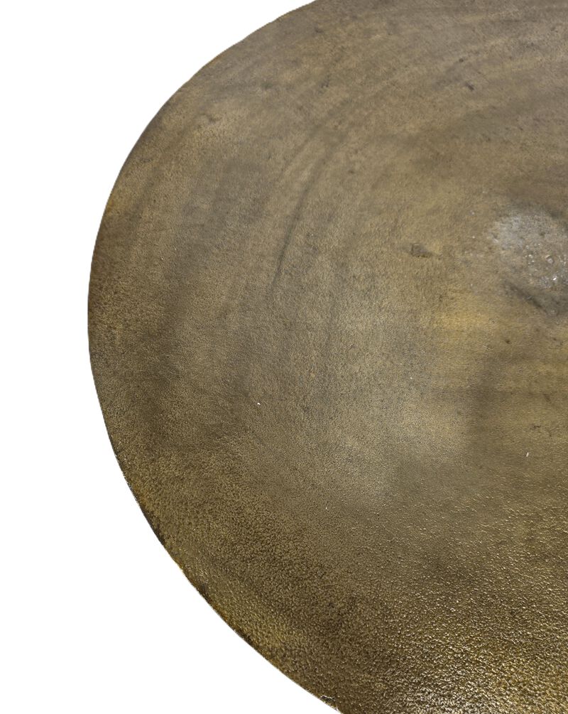 MonoLoop Round End Table Brass Antique image number 4