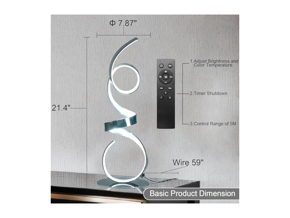 Dimmable Touch Control LED Modern Desk Lamp For Living Room Bedroom Bedside