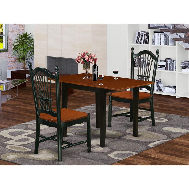 Dining Room Set Black & Cherry